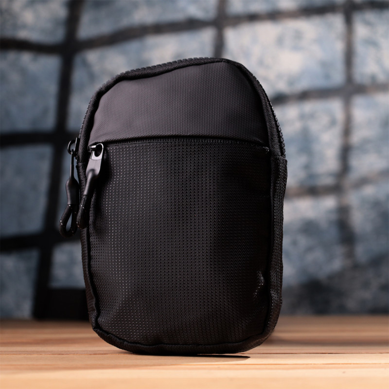 Слінг сумка для подорожей із якісного текстилю Vintage Чорний