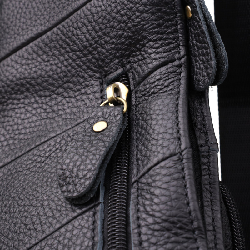 Сумка через плечо из натуральной кожи Vintage Черный