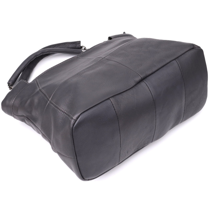 Повседневная сумка для женщин из натуральной кожи Vintage Серый