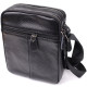 Мужская сумка на плечо из натуральной кожи Vintage Черный