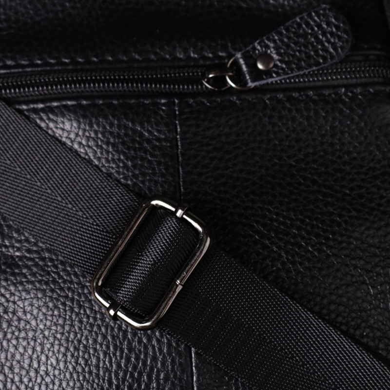 Мужская сумка на плечо из натуральной кожи Vintage Черный