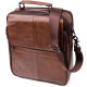 Сумка для чоловіків з ручкою для перенесення в руці з натуральної шкіри Vintage Коричневий