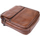 Сумка для чоловіків з ручкою для перенесення в руці з натуральної шкіри Vintage Коричневий