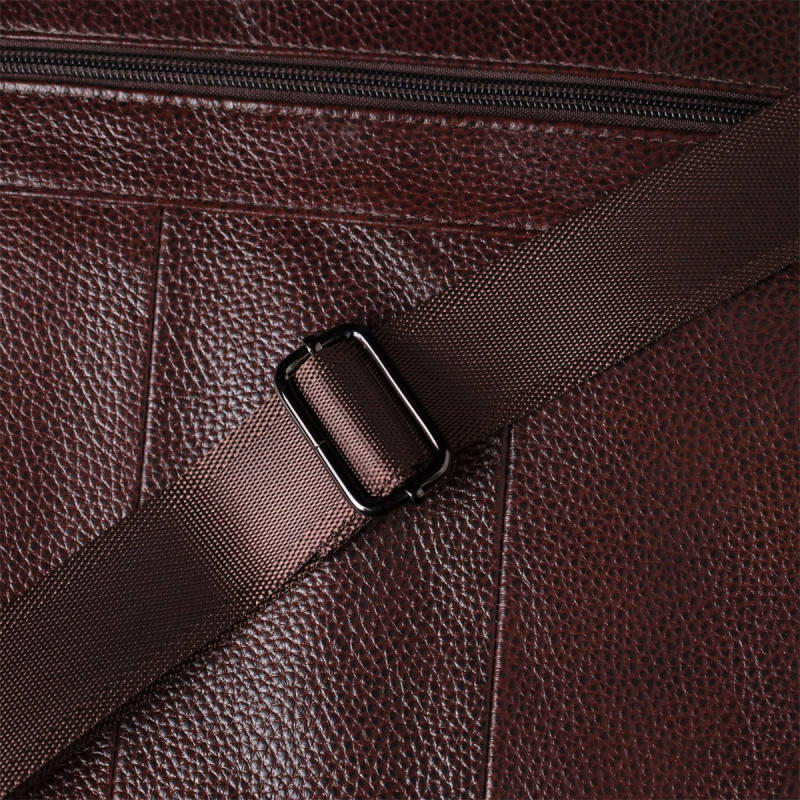 Сумка мужская с ручкой для переноса в руке из натуральной кожи Vintage Коричневый