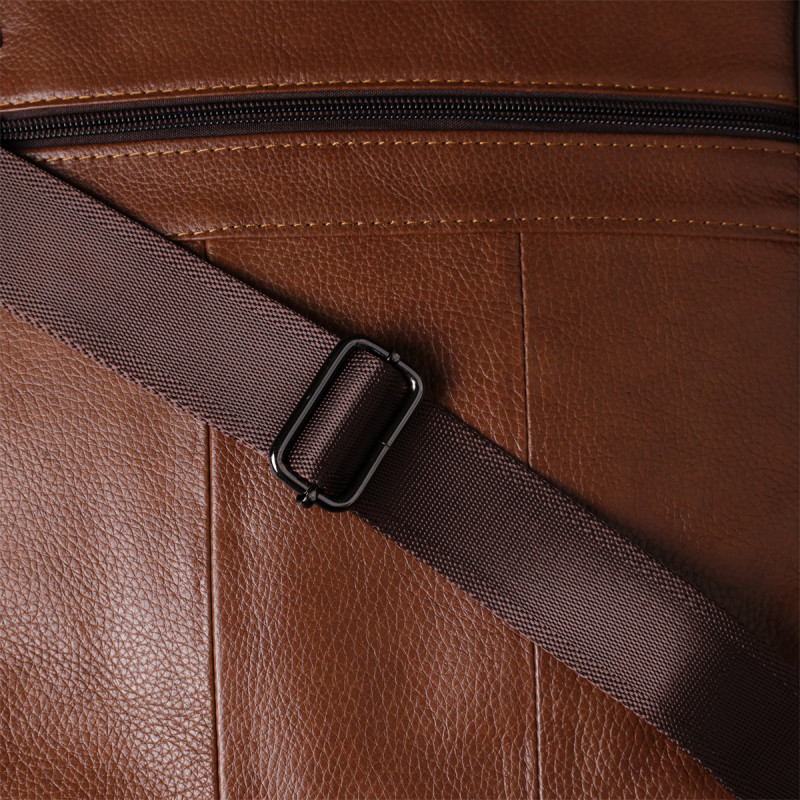 Сумка мужская с ручкой для переноса в руке из натуральной кожи Vintage Светло-коричневый