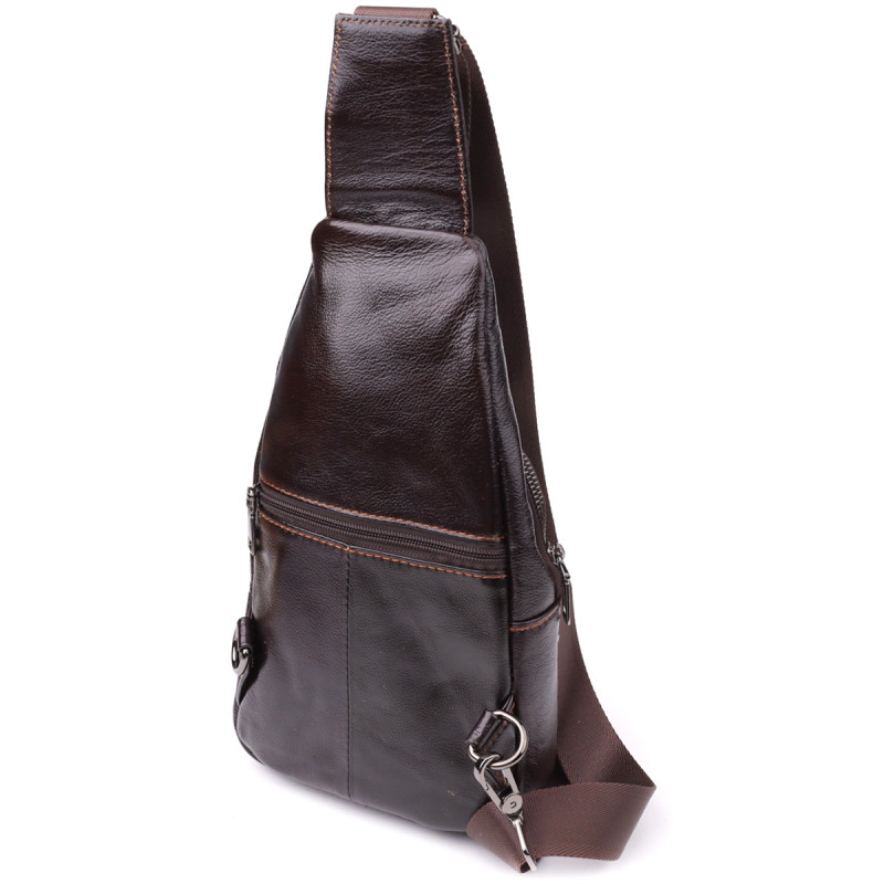 Сумка через плечо из натуральной кожи Vintage Коричневый