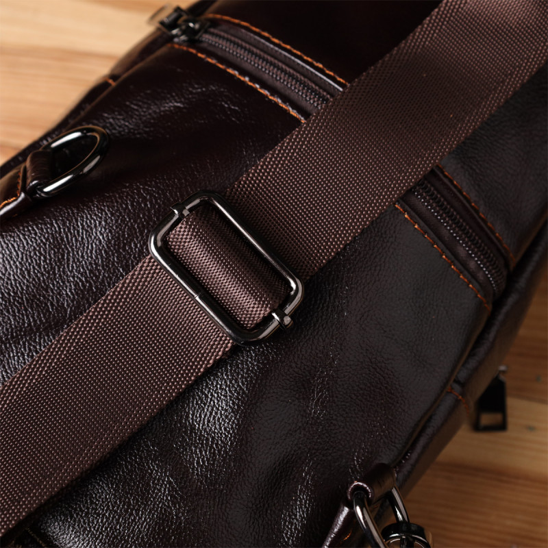 Сумка через плечо из натуральной кожи Vintage Коричневый