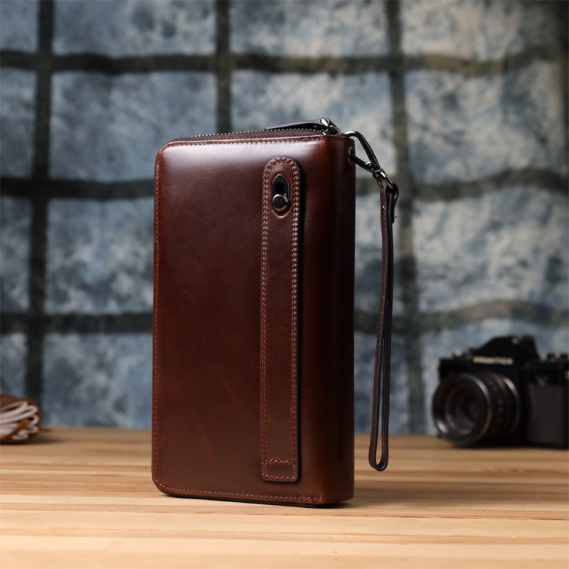 Мужской клатч из натуральной кожи Vintage Коричневый