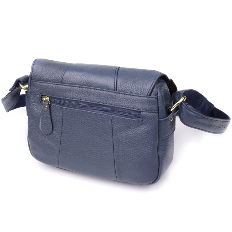Сумка из натуральной кожи для женщин Vintage Синий