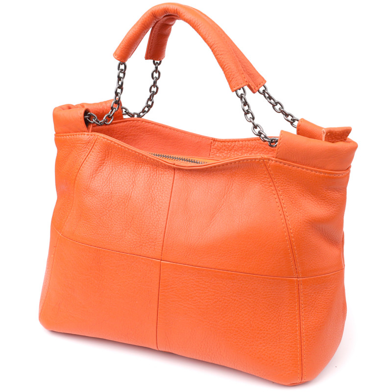 Сумка для женщин из натуральной кожи Vintage Оранжевый