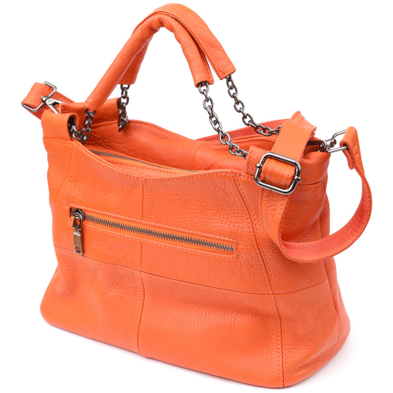 Сумка для женщин из натуральной кожи Vintage Оранжевый