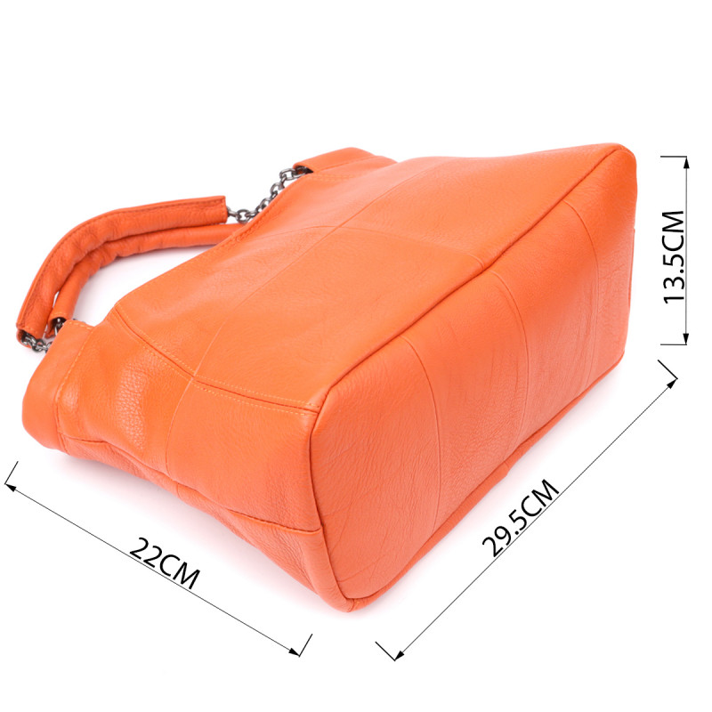 Сумка для женщин из натуральной кожи Vintage Оранжевый