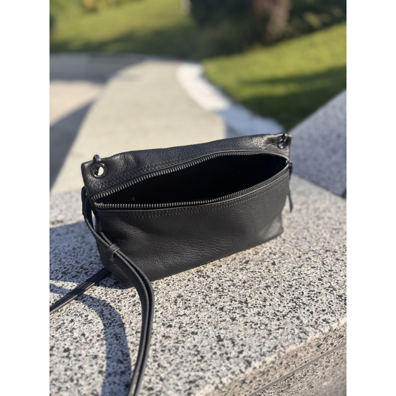 Модная женская сумка на плечо из натуральной кожи Vintage Черный