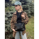 Небольшая женская сумка с двумя ремешками из натуральной кожи Vintage Черный