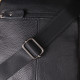 Вместительная мужская сумка на плечо из натуральной кожи Vintage Черный