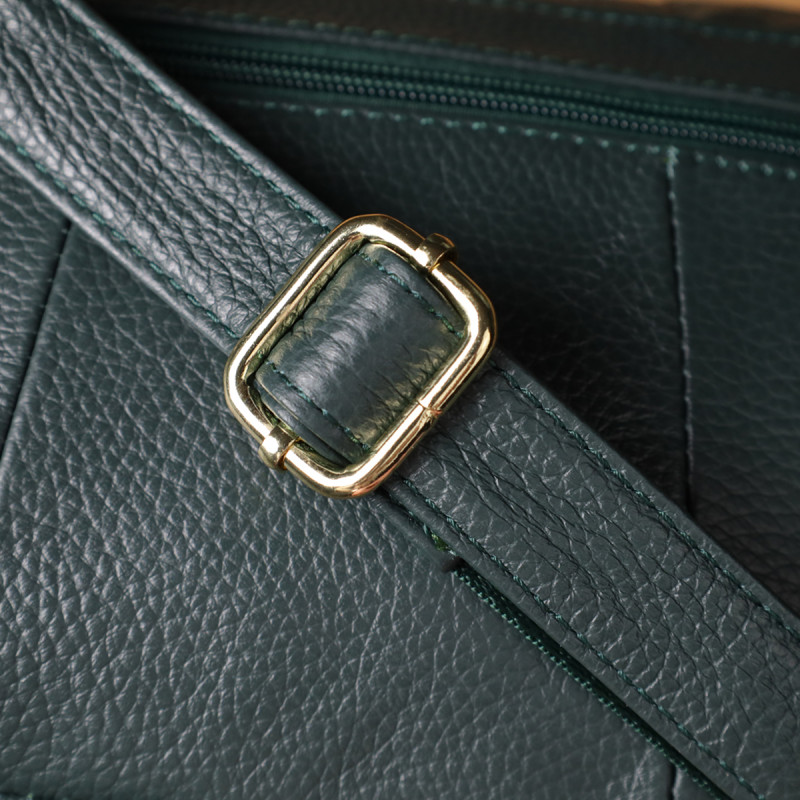 Повсякденна жіноча сумка з натуральної шкіри Vintage Зелений