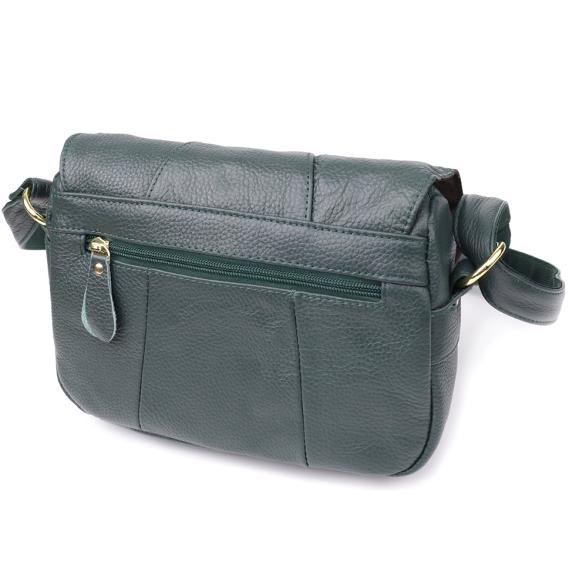 Повсякденна жіноча сумка з натуральної шкіри Vintage Зелений