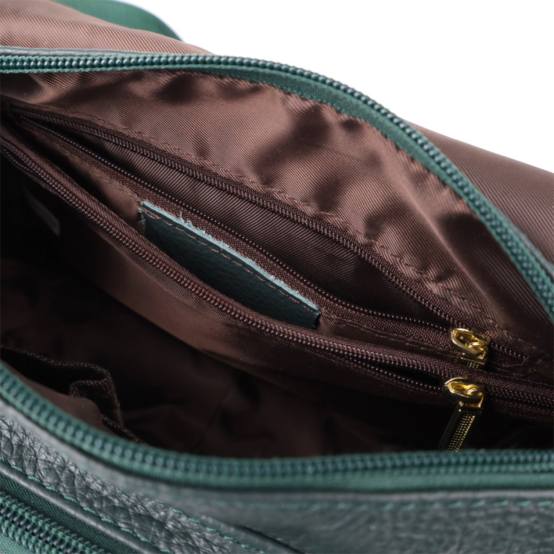 Повсякденна жіноча сумка з натуральної шкіри Vintage Зелений