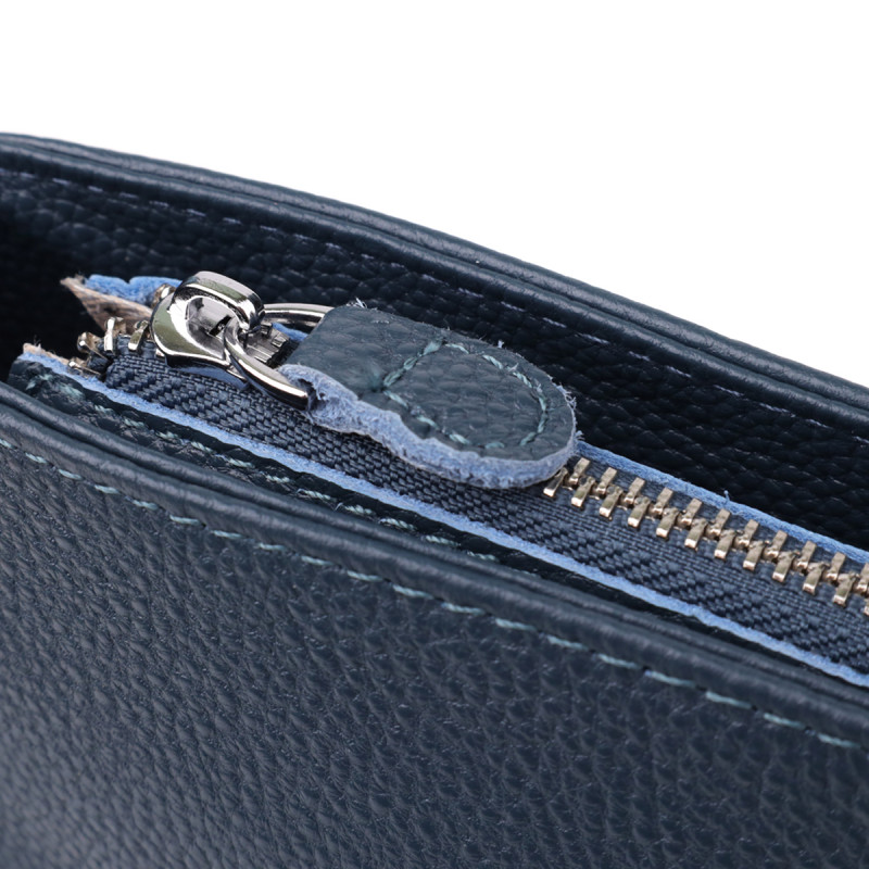 Повседневная женская сумка на плечо из натуральной кожи Vintage Голубой