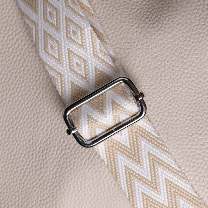 Повседневная плечевая сумка из натуральной кожи Vintage Белый