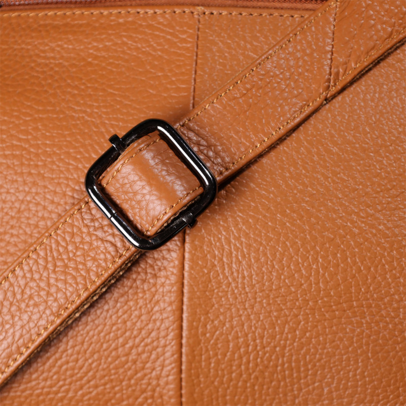 Жіноча сумка на два відділення з натуральної шкіри Vintage Коричневий