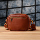 Стеганая сумка для женщин из натуральной кожи Vintage Рыжий