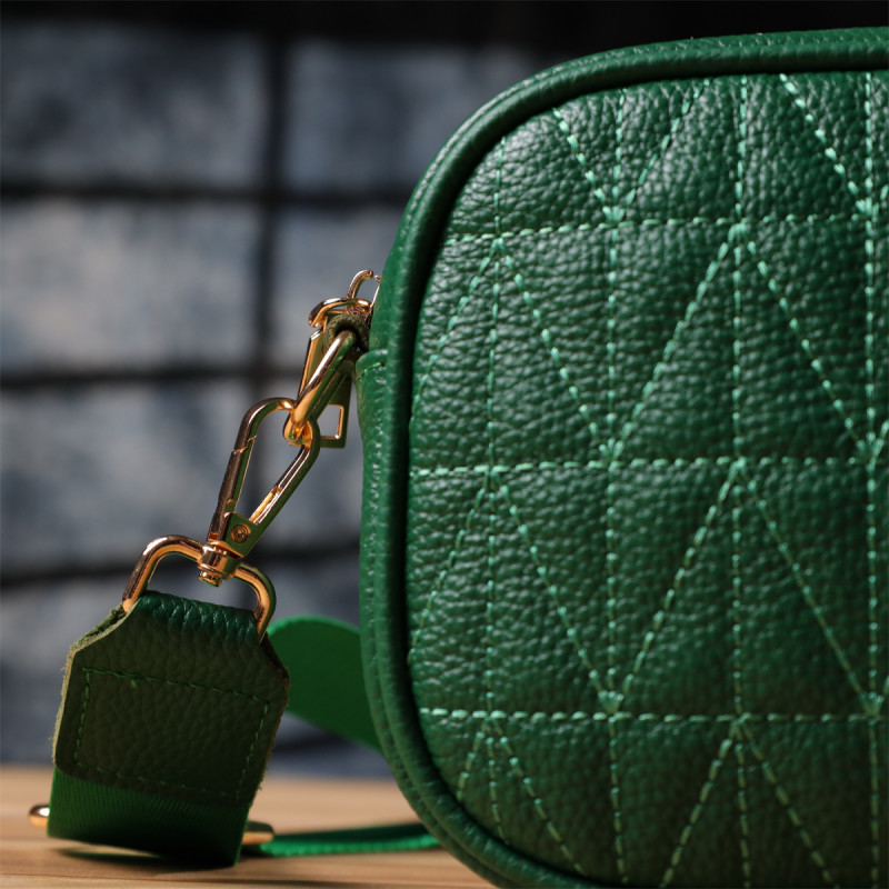 Сумка для женщин из натуральной кожи Vintage Зеленый