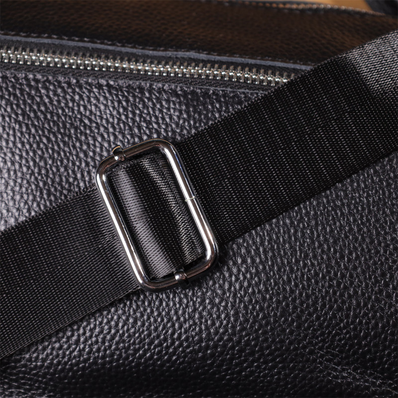 Полукруглая сумка для женщин из натуральной кожи Vintage Черный