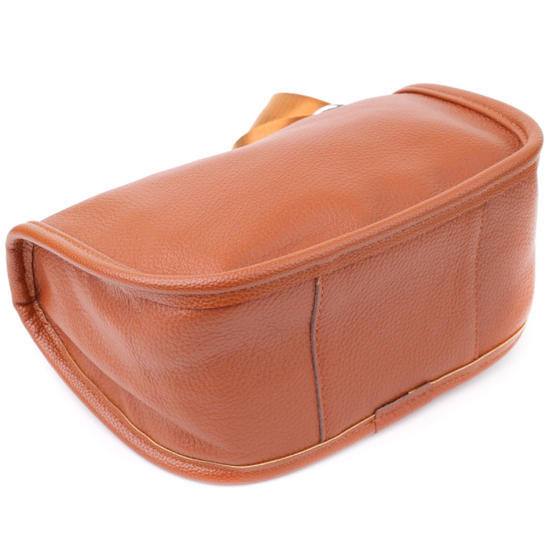 Напівкругла сумка для жінок з натуральної шкіри Vintage Коричневий