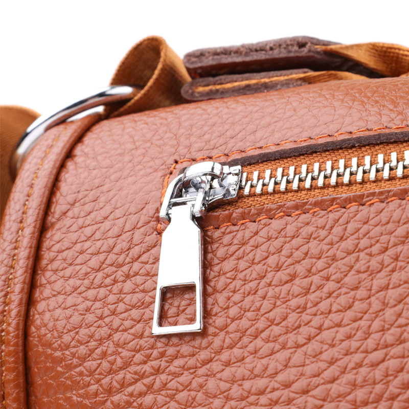 Напівкругла сумка для жінок з натуральної шкіри Vintage Коричневий