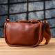 Напівкругла сумка для жінок з натуральної шкіри Vintage Коричневий