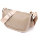 Напівкругла сумка для жінок з натуральної шкіри Vintage Бежевий