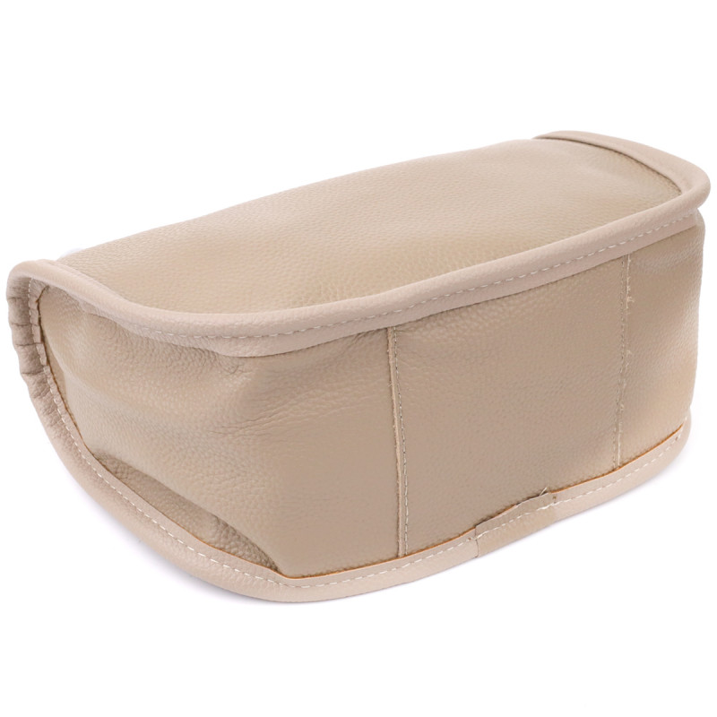 Полукруглая сумка для женщин из натуральной кожи Vintage Бежевый