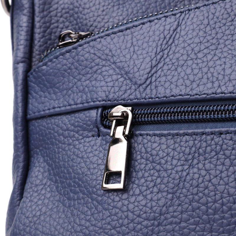 Сумка для женщин на два отделения из натуральной кожи Vintage Синий