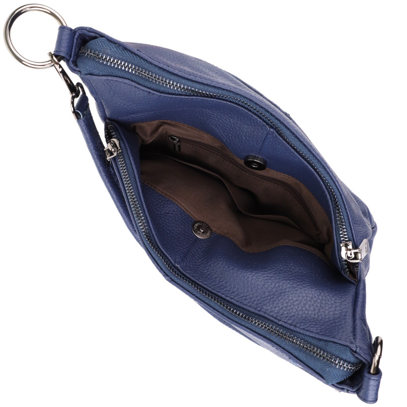 Сумка для женщин на два отделения из натуральной кожи Vintage Синий