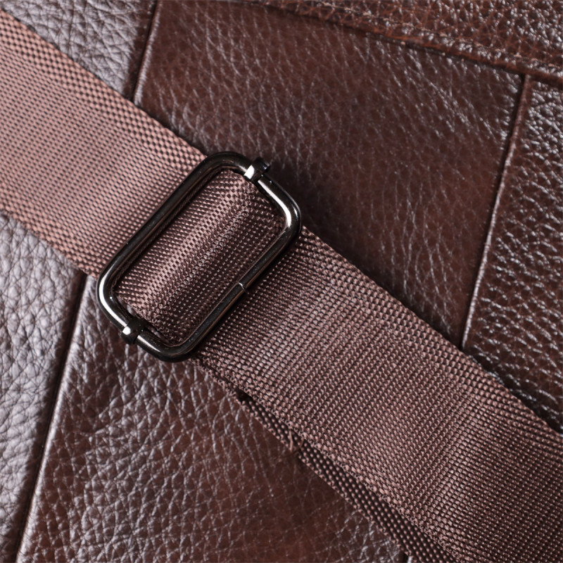 Ділова чоловіча сумка з натуральної шкіри Vintage Коричневий