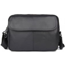 Сумка Vintage из натуральной кожи зернистая Черная