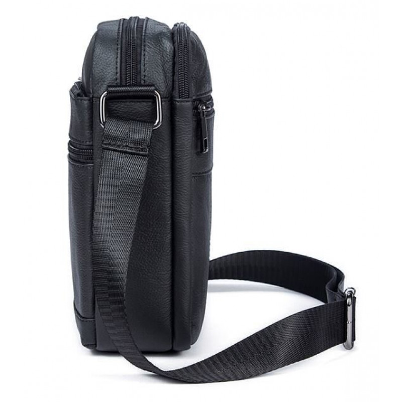 Сумка чоловіча флотар Vintage Чорна