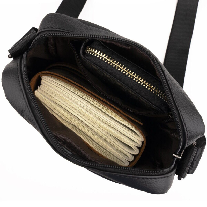 Сумка чоловіча флотар Vintage Чорна