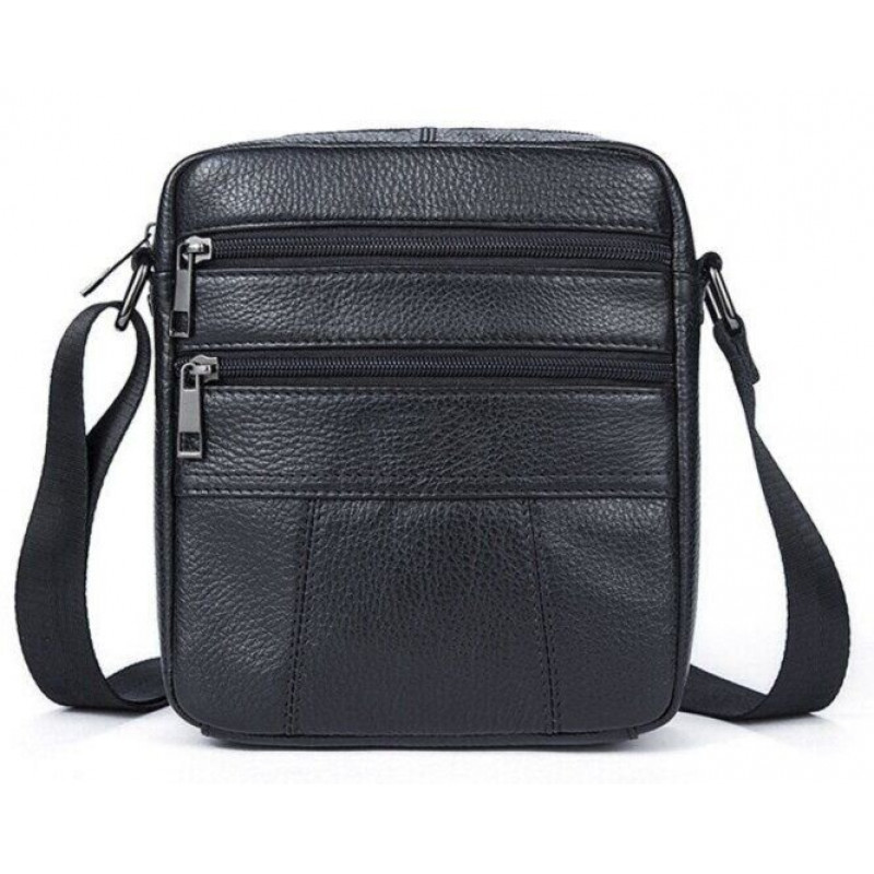 Сумка чоловіча флотар Vintage Чорна