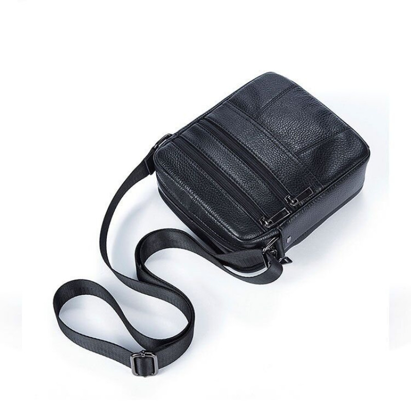 Сумка чоловіча флотар Vintage Чорна