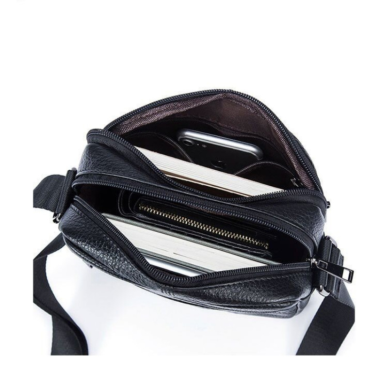 Сумка чоловіча флотар Vintage Чорна