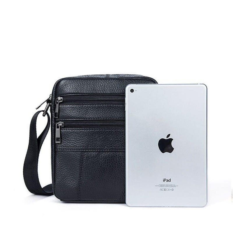 Сумка чоловіча флотар Vintage Чорна