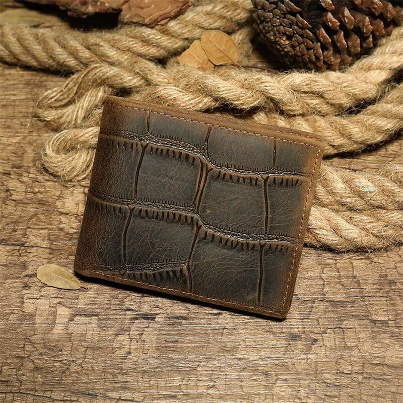 Мужской бумажник для карт купюр и документов Vintage Коричневый
