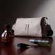 Сумка женская с металлическим украшением посередине из натуральной кожи Vintage Белая