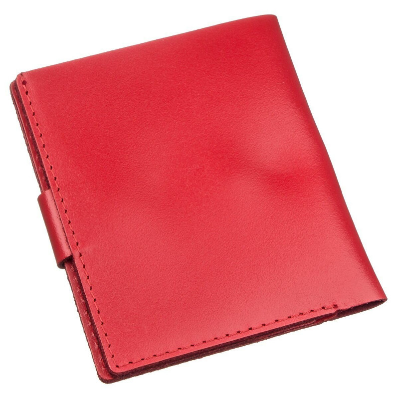 Портмоне вертикальное женское кожаное с монетницей SHVIGEL Красное