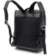 Кожаный рюкзак для ноутбука работы учебы и города Vintage Черный