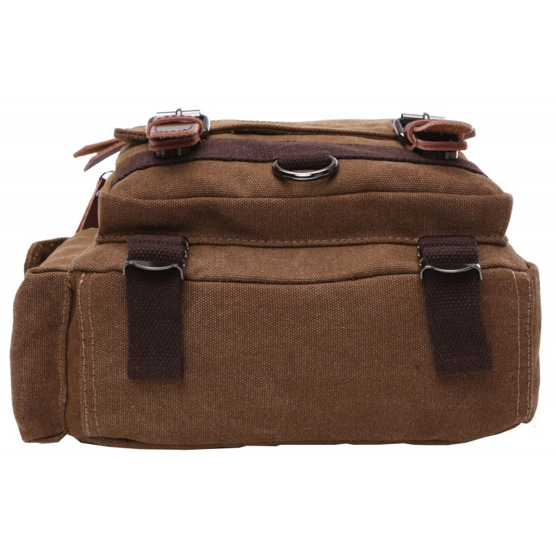 Сумка-рюкзак на одно плечо Vintage Коричневая