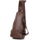 Чоловіча сумка крос боді з екошкіри для документів та міста Vintage Коричнева