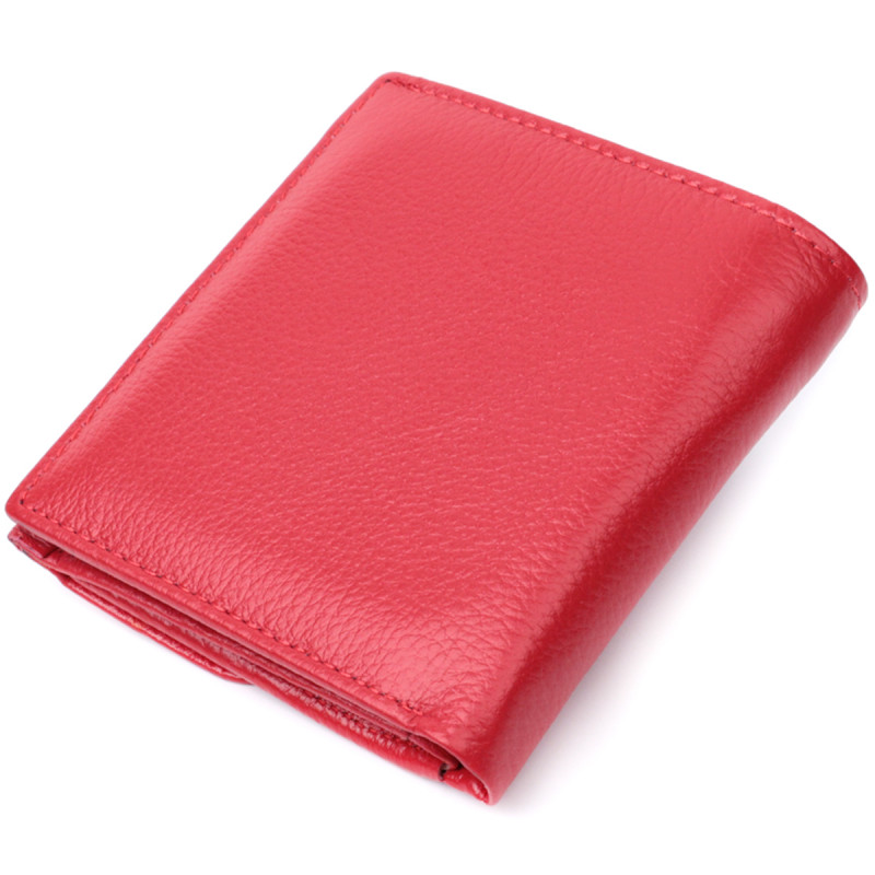 Женское удобное портмоне из натуральной кожи ST Leather Красный